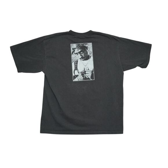 Vintage Tupac Pro Club Rap Tee – XL – 90s Hip-Hop Graphic Shirt – Front & Back - Picture 4 of 4